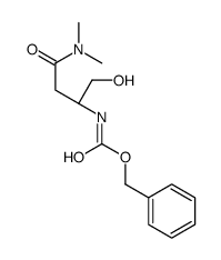 N-[(1R)-3-(Dimethylamino)-1-(hydroxymethyl)-3-oxopropyl]carbamic Acid Phenylmethyl Ester Structure
