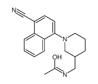 N-[[1-(4-cyanonaphthalen-1-yl)piperidin-3-yl]methyl]acetamide结构式