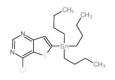 4-Chloro-6-(tributylstannyl)-thieno[3,2-d]pyrimidine结构式