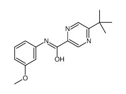 5-tert-butyl-N-(3-methoxyphenyl)pyrazine-2-carboxamide Structure