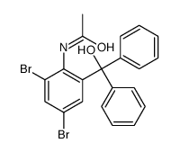 N-[2,4-dibromo-6-[hydroxy(diphenyl)methyl]phenyl]acetamide Structure