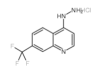 [7-(trifluoromethyl)quinolin-4-yl]hydrazine,hydrochloride Structure