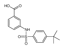 3-[4-(TERT-BUTYL)PHENYLSULFONAMIDO]BENZOIC ACID structure