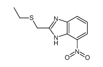 2-(ethylsulfanylmethyl)-4-nitro-1H-benzimidazole结构式