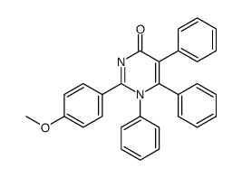 2-(4-methoxyphenyl)-1,5,6-triphenylpyrimidin-4-one结构式