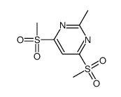 2-methyl-4,6-bismethylsulfonylpyrimidine结构式