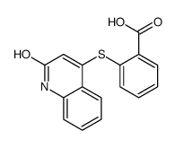 2-[(2-oxo-1H-quinolin-4-yl)sulfanyl]benzoic acid Structure