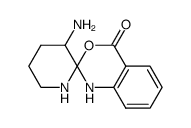5-amino-2-piperidino-6-spiro-2'-benzo-1',2',3',8'-tetrahydro-1',3'-oxazin-8'-one结构式