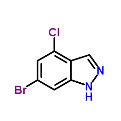 6-Bromo-4-chloro-1H-indazole Structure