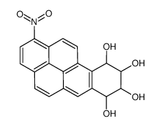 1-nitro-7,8,9,10-tetrahydrobenzo[a]pyrene-7,8,9,10-tetrol结构式