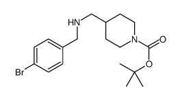 1-BOC-4-[(4-BROMO-BENZYLAMINO)-METHYL]-PIPERIDINE Structure