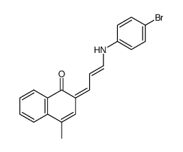 2-[(E)-3-(4-Bromo-phenylamino)-prop-2-en-(Z)-ylidene]-4-methyl-2H-naphthalen-1-one Structure