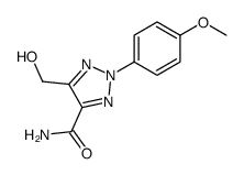 4-(hydroxymethyl)-2-(p-methoxyphenyl)-1,2,3-triazole-5-carboxamide结构式
