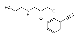 2-[2-hydroxy-3-(2-hydroxyethylamino)propoxy]benzonitrile Structure