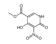 Methyl 4,6-dihydroxy-5-nitronicotinate结构式