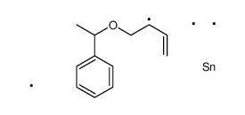 trimethyl-[1-(1-phenylethoxy)but-3-en-2-yl]stannane结构式