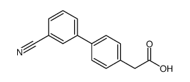 2-(3-氰基-[1,1-联苯]-4-基)乙酸结构式