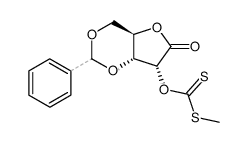 3,5-O-Benzylidene-2-O-((methylthio)thiocarbonyl)-D-ribonic Acid γ-Lactone结构式