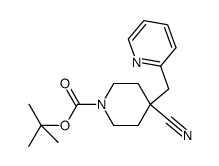 1-BOC-4-CYANO-4-(2-PYRIDINYLMETHYL)-PIPERIDINE Structure