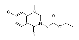 (7-Chloro-1-methyl-4-thioxo-1,4-dihydro-2H-quinazolin-3-yl)-carbamic acid ethyl ester Structure