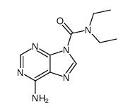 6-amino-N,N-diethylpurine-9-carboxamide结构式