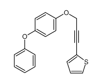 2-[3-(4-phenoxyphenoxy)prop-1-ynyl]thiophene Structure