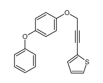 2-[3-(4-phenoxyphenoxy)prop-1-ynyl]thiophene结构式