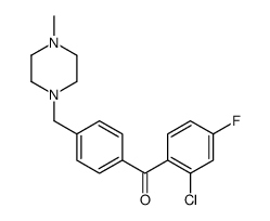 2-CHLORO-4-FLUORO-4'-(4-METHYLPIPERAZINOMETHYL) BENZOPHENONE structure