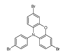 3,7-dibromo-10-(4-bromophenyl)phenoxazine Structure