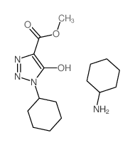 cyclohexanamine; methyl 1-cyclohexyl-5-oxo-2H-triazole-4-carboxylate结构式