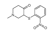 4-Piperidinone, 1-methyl-3-[(2-nitrophenyl)thio] Structure