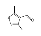 4-Isothiazolecarboxaldehyde, 3,5-dimethyl- (7CI,9CI)结构式