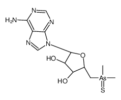 (2R,3R,4S,5S)-2-(6-aminopurin-9-yl)-5-(dimethylarsinothioylmethyl)oxolane-3,4-diol结构式