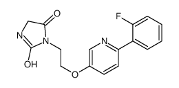 3-[2-[6-(2-fluorophenyl)pyridin-3-yl]oxyethyl]imidazolidine-2,4-dione结构式