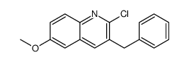 3-benzyl-2-chloro-6-methoxyquinoline structure