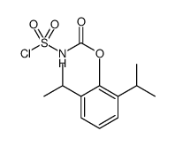 Carbamic acid, (chlorosulfonyl)-, 2,6-bis(1-methylethyl)phenyl ester Structure