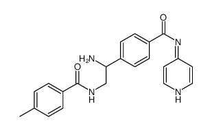 N-[2-amino-2-[4-(pyridin-4-ylcarbamoyl)phenyl]ethyl]-4-methylbenzamide Structure