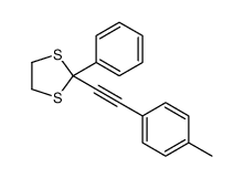 2-[2-(4-methylphenyl)ethynyl]-2-phenyl-1,3-dithiolane Structure