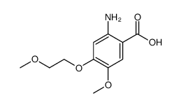 Benzoic acid, 2-amino-5-methoxy-4-(2-methoxyethoxy) Structure