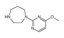 1H-1,4-Diazepine, hexahydro-1-(4-methoxy-2-pyrimidinyl)结构式