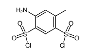 4-Amino-6-methyl-1.3-benzoldisulfonyl-chlorid Structure