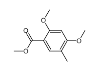 methyl 2,4-dimethoxy-5-methylbenzoate Structure