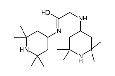N-(2,2,6,6-tetramethylpiperidin-4-yl)-2-[(2,2,6,6-tetramethylpiperidin-4-yl)amino]acetamide结构式
