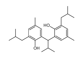 2,2'-(2-methylpropylidene)bis[6-(2-methylpropyl)-p-cresol]结构式