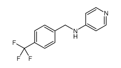 4-Pyridinamine, N-[[4-(trifluoromethyl)phenyl]methyl]结构式