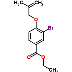 Ethyl 3-bromo-4-[(2-methyl-2-propen-1-yl)oxy]benzoate Structure