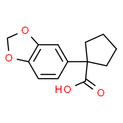 1-(1,3-苯并二噁茂-5-基)环戊烷甲酸结构式