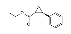 ethyl 2-phenylcyclopropane carboxylate结构式
