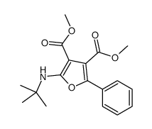 dimethyl 2-(tert-butylamino)-5-phenylfuran-3,4-dicarboxylate结构式