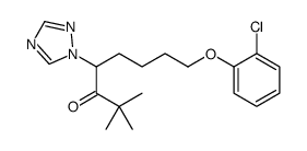 8-(2-chlorophenoxy)-2,2-dimethyl-4-(1,2,4-triazol-1-yl)octan-3-one Structure